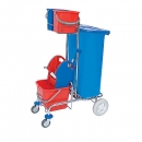 Wózek Sp.ser.z jed.wiad.20l,wycisk+worek+2wiad.skł