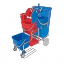 Wózek Sp.ser.z dw.wiad.20l,wycisk+worek+2wiad.sk.