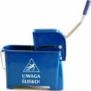 Wiadro z przegrodą Higiena P.Mini Wringer nieb.