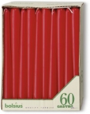 Świeca Bolsius szpica 245/24 7,5h czerwona a'100