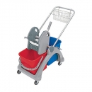 Wózek Sp. z dwoma wiad.25l i wycisk.c/n+koszyk