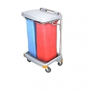 Wózek Sp.Aqua na odpady z tw.z 2 wor.70l+pok